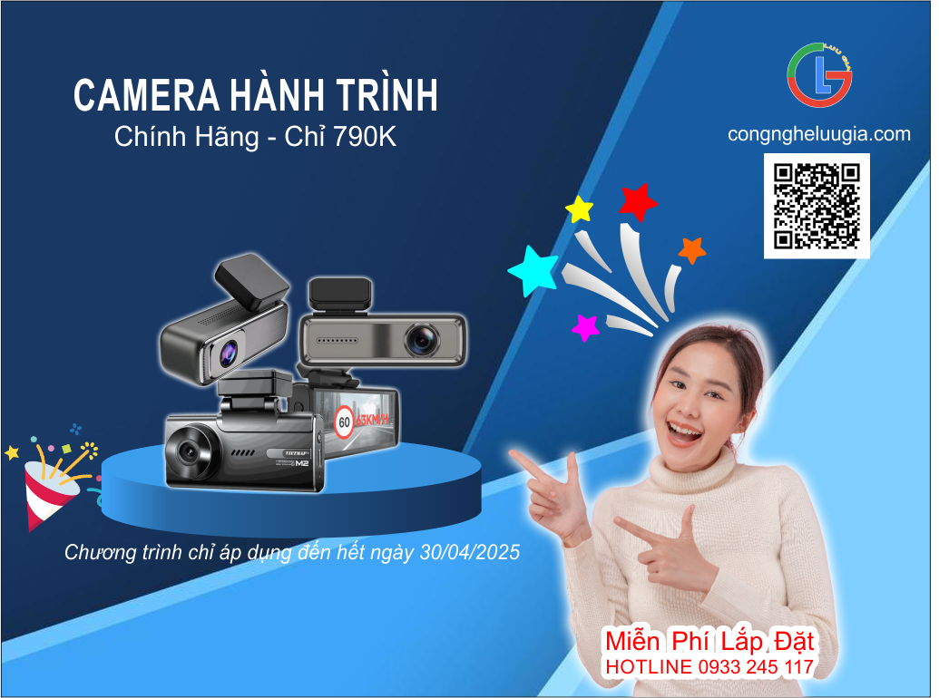 Ưu Đãi Tháng 4: Camera Hành Trình Giá Chỉ Từ 790.000đ